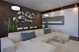 Awesome wall art seems to be inspired by liquid mercury!