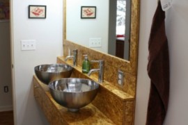 DIY floating bathroom vanity