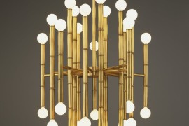 Brass chandelier from Jonathan Adler