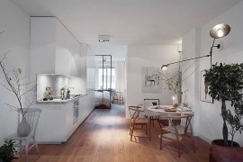 Combining the kitchen with the living and dining areas in style