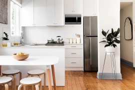 Contemporary kitchen with Scandinavian minimalism