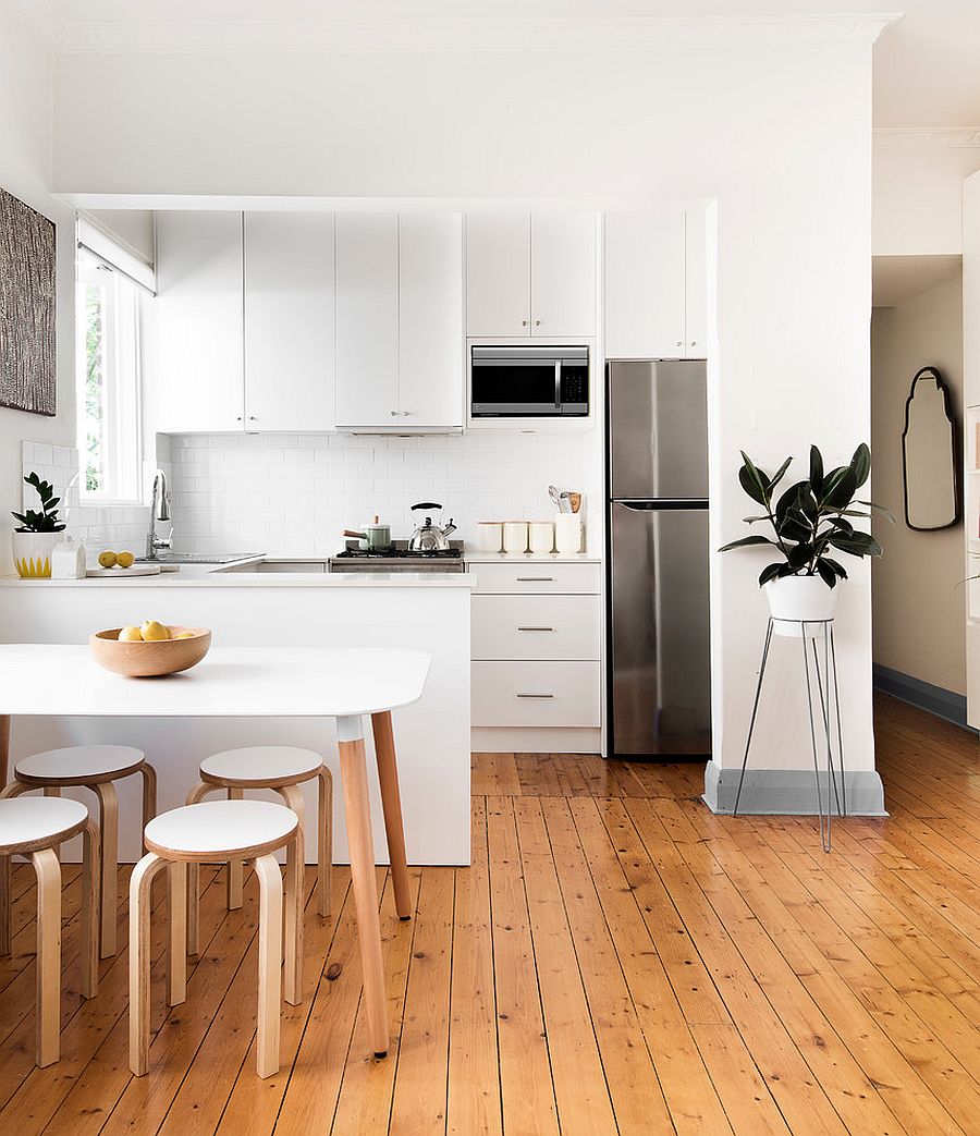 Contemporary kitchen with Scandinavian minimalism [Design: Libby Winberg Interiors]