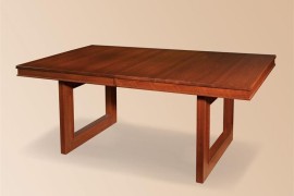 Contemporary wooden trestle table