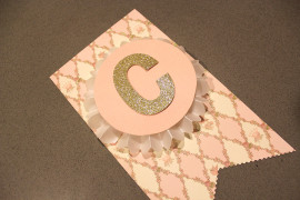 DIY Baby Shower Banner Almost Complete