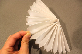 DIY Baby Shower Banner Open Fan