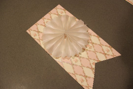 DIY Baby Shower Banner With Intricate Fanned Scallop