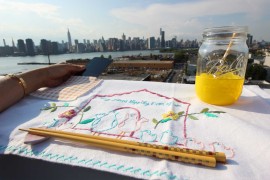 DIY Pocket Placemat with City View