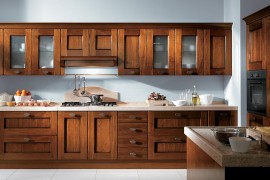Design of the hood belnds in with the shelves next to it