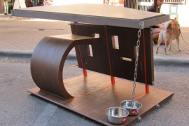 An open doghouse design