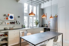 Fabulous kitchen in Paris Apartment makes smart use of space on offer [Design: Tatiana Nicol EURL]
