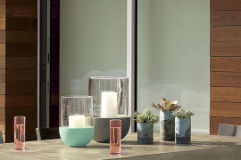 Glass and ceramic lanterns from CB2
