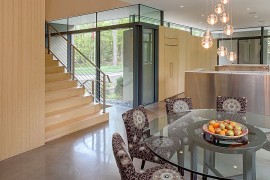 Glittering cascading chandelier for the dining room