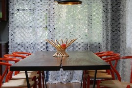 Hans Wegner CH24 Wishbone Chair in Orange for the modern dining room