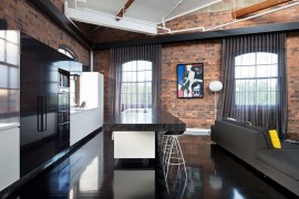 Industrial kitchen has with dark, elegant beauty