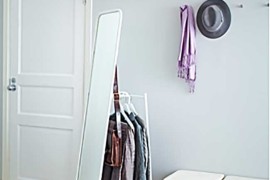 Knapper Floor Length IKEA Mirror with Clothes Storage