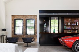 Living area of the Aussie home with unique decor