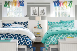 Lucky Clover reversible cotton duvet covers