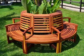 Luna tree bench from Forever Redwood