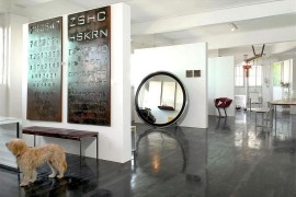 Metallic wall art with industrial flair [From: Eran Turgeman Photography]