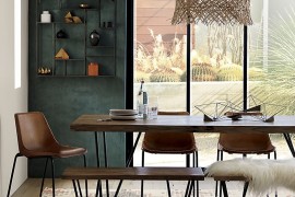 Modern Boho dining room from CB2