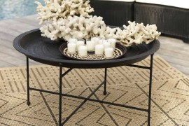 Moroccan Metal Tray Table