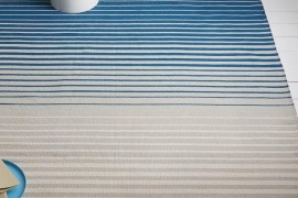 Ombre dhurrie rug from West Elm