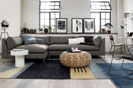 Rattan coffee table from CB2