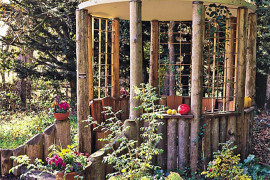 Rustic gazebo idea