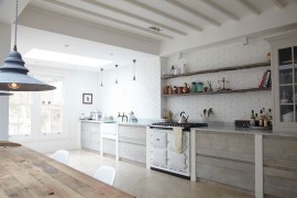 Rustic touches coupled with Scandinavian style inside this London home