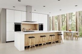 Scandinavian style meets modern minimalism inside the Sydney home [Design: Dan Kitchens Australia]