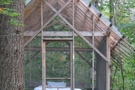 Screened sleeping porch