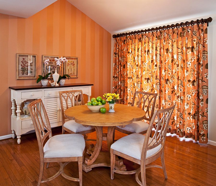 25 Trendy Dining Rooms with Spunky Orange
