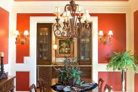 Think beyond the walls when it comes to adding orange