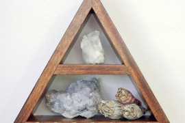 Triangle shelf from Etsy shop O + E Creations
