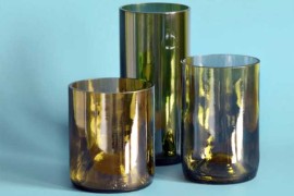 Upcycled Wine Bottle Tumblers