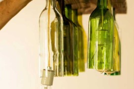 Wine Bottle Chandelier