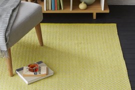 Yellow jute rug from West Elm