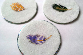 Old CDs turned into lovely wall art