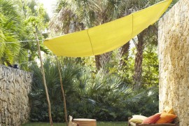 An ultra-simple way to create an outdoor canopy