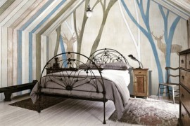 Moose woods mural wallpaper