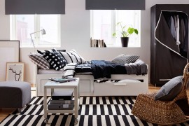 Bedroom with Scandinavian beauty with smart BREIM wardrobe