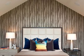 Bedside tables in contrasting styles for the contemporary bedroom