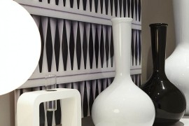 Black and white accessories for the traditional interior