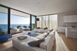 Classy contemporary living room of Novigrad home next to the Adriatic
