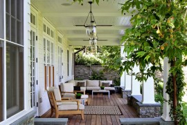 Comfy outdoor porch living area