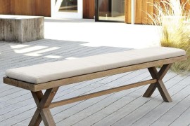 Cushioned bench from West Elm
