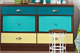 DIY painted dresser from Lowe's