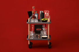 Dark grey Block Table