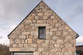 Extreior of the Highlands home in granite and whinstone