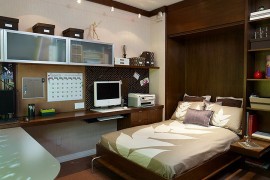Gorgeous guest bedroom that also serves as home office
